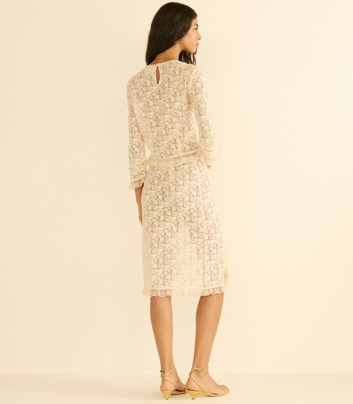 AURELLA SKIRT -- SOFT CAMELLIA