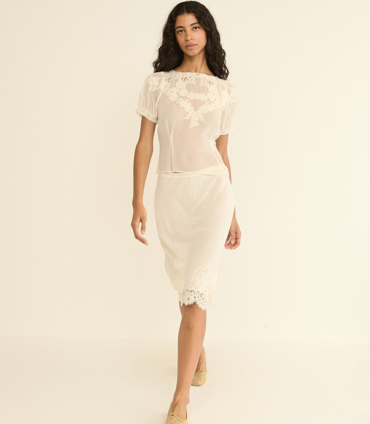ELOWETTE SKIRT -- SEA SALT