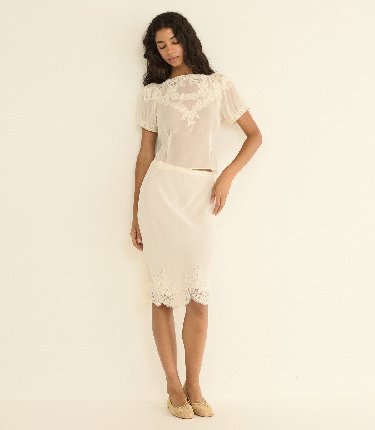 ELOWETTE SKIRT -- SEA SALT