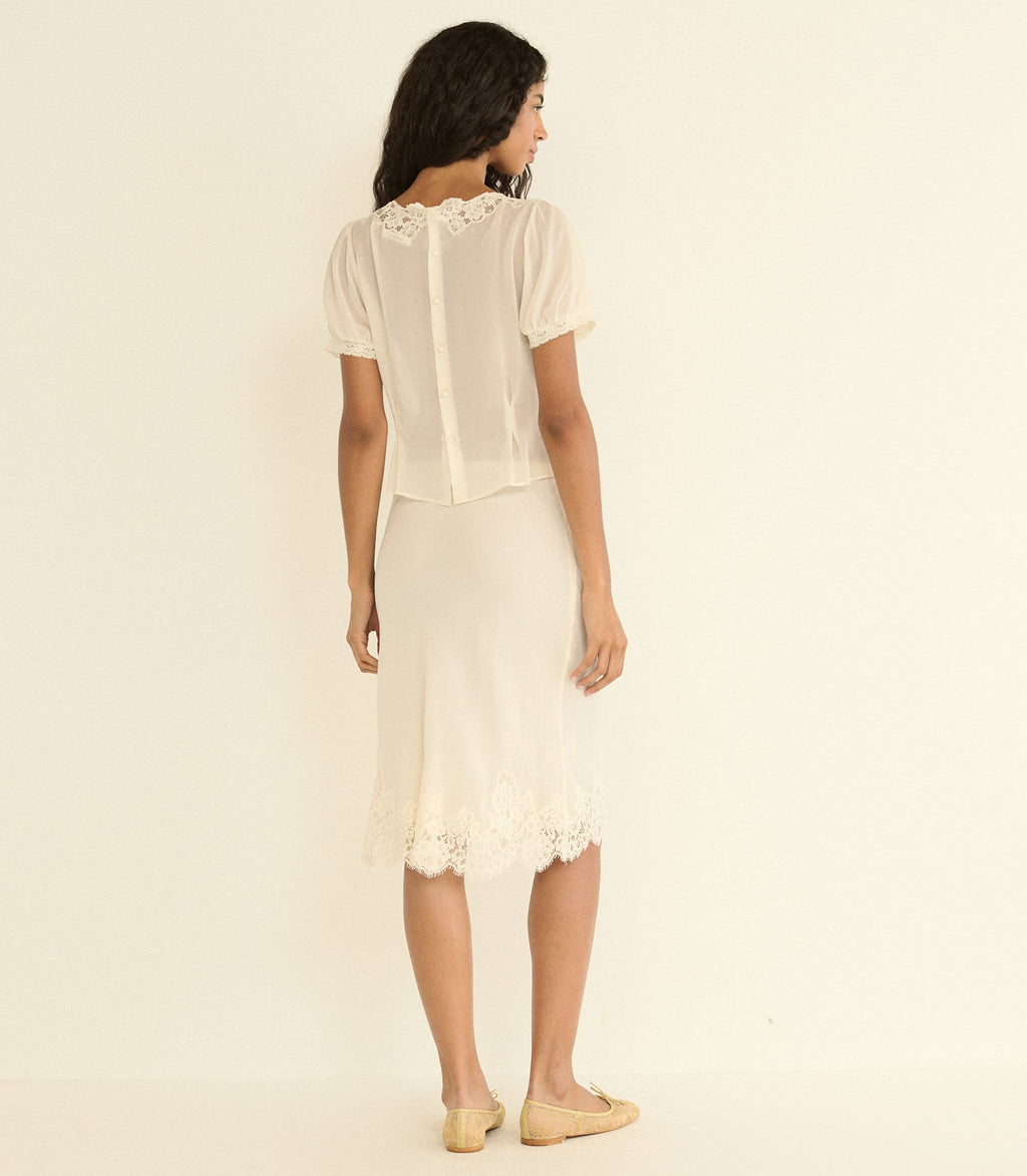 ELOWETTE SKIRT -- SEA SALT