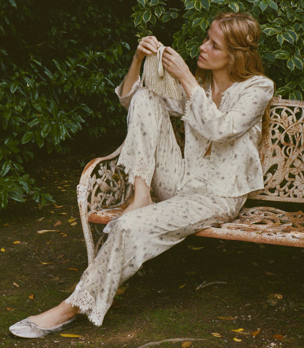 FELISE PANT -- CAMELLIA BLOOM