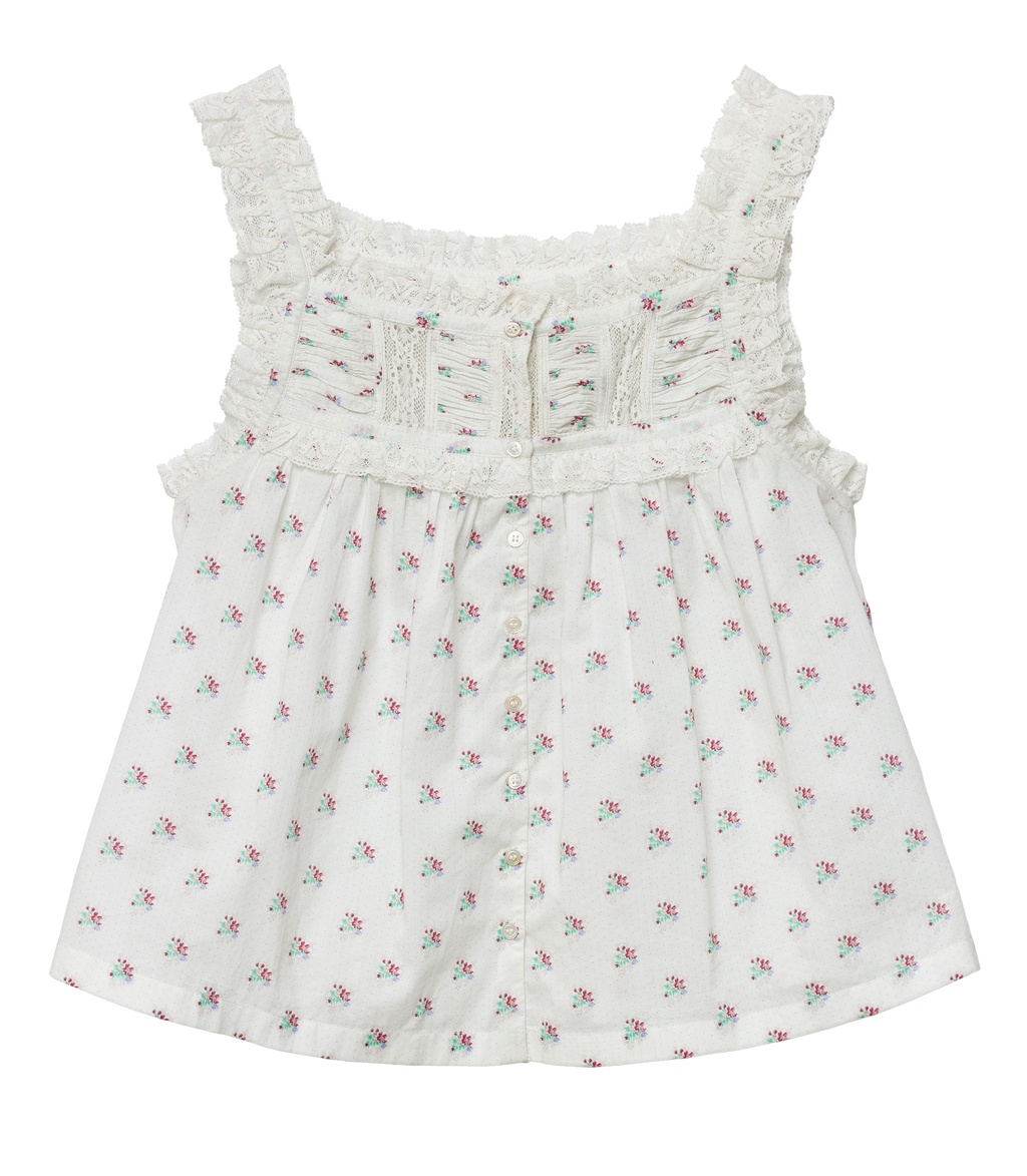 FIDELLA TOP -- PETIT POSY CALICO