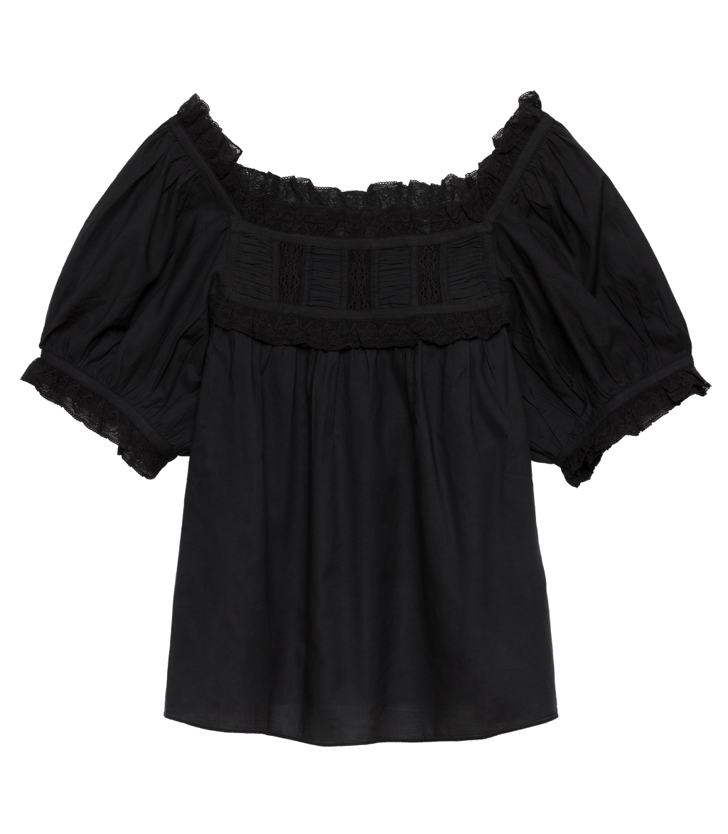 FRANCES TOP -- BLACK