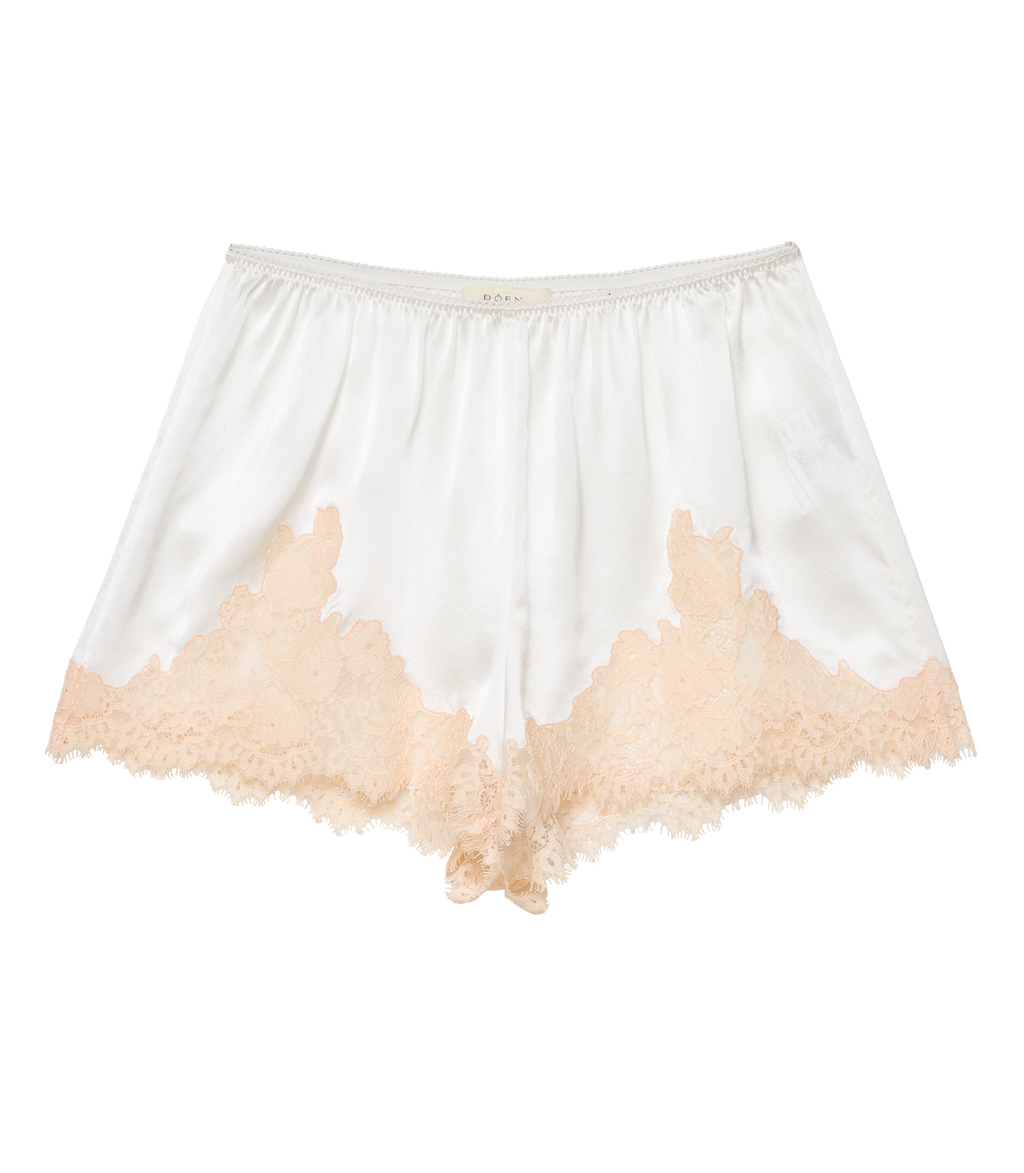 IONA SHORT -- SALT AND PEACH LACE