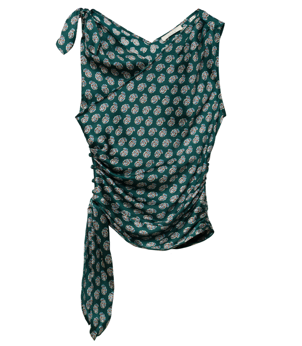 JANILLE TOP -- CHAUMONT PAISLEY