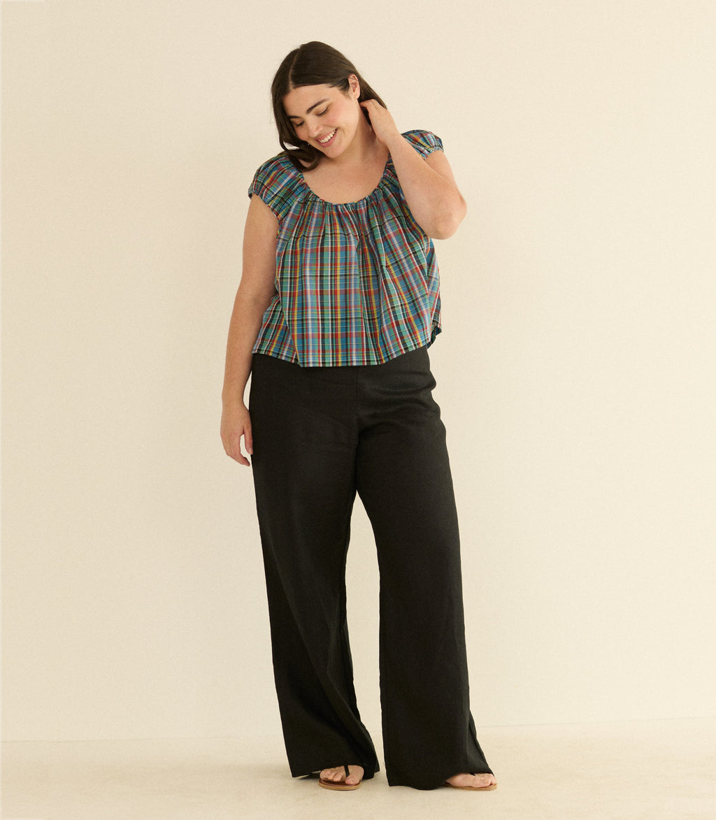 JESSA TOP -- ALDERBROOK PLAID