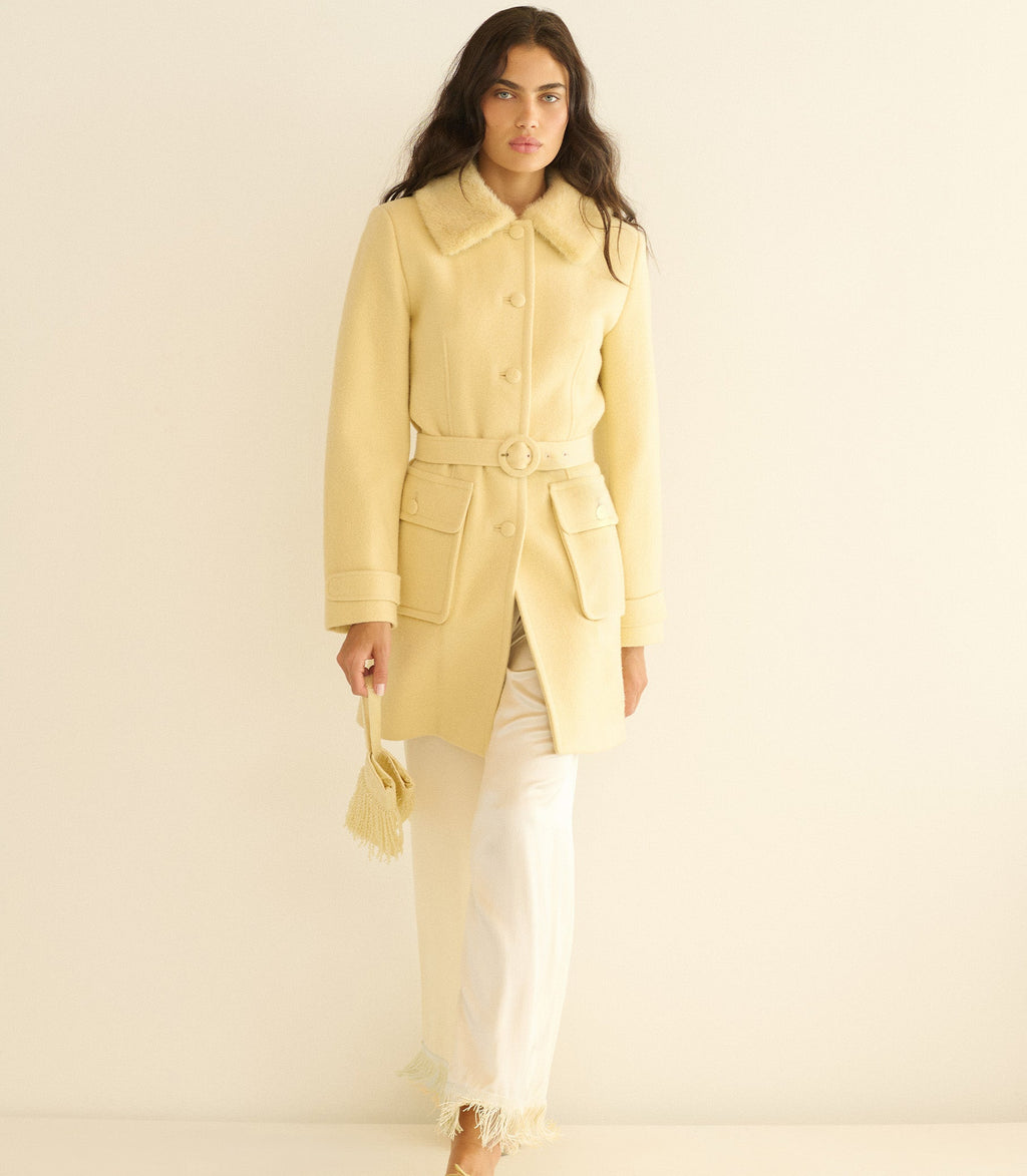 LAVON FRINGE PANT -- CANDLELIGHT