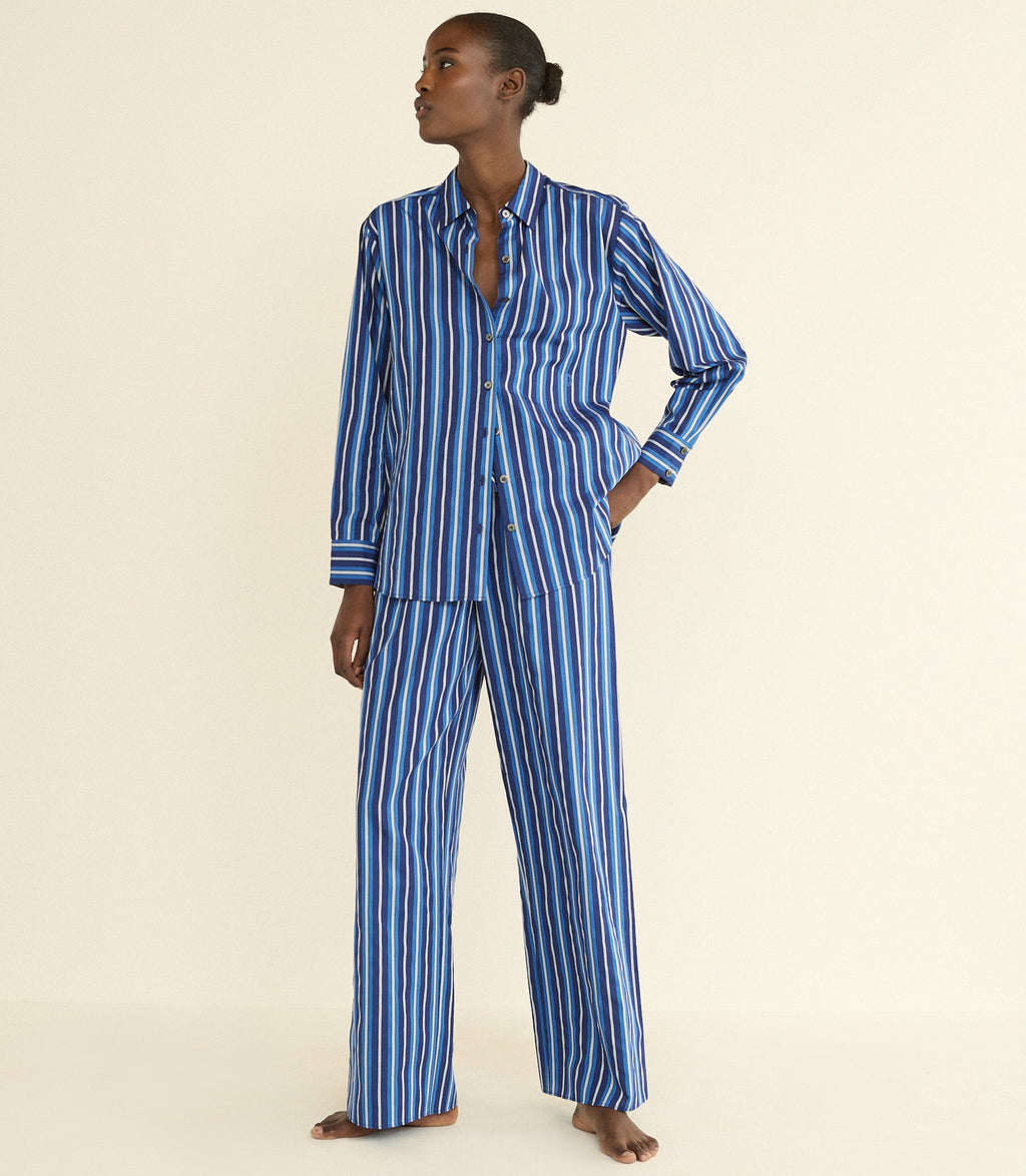LAVONA DRAWSTRING PANT -- MARCEAU STRIPE