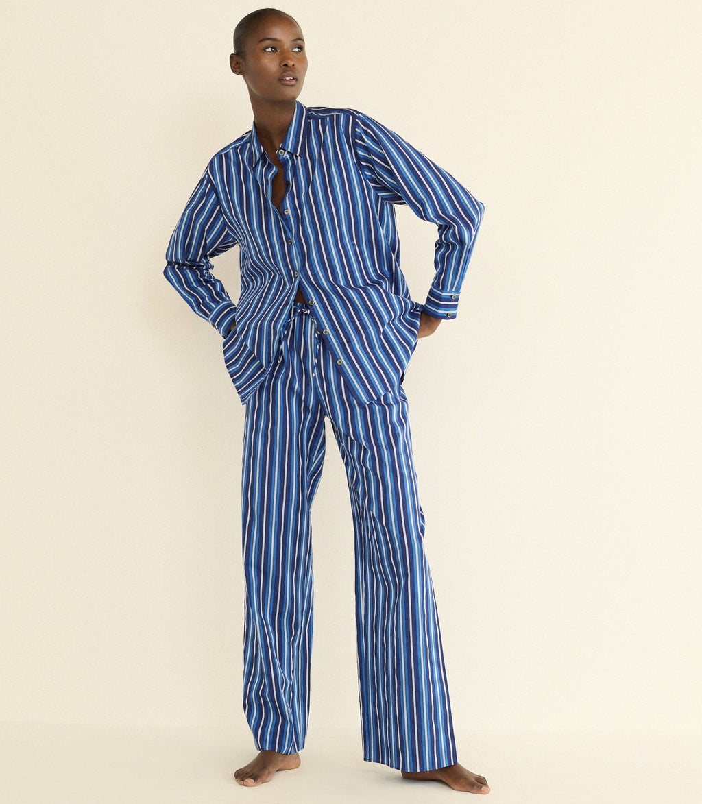 LAVONA DRAWSTRING PANT -- MARCEAU STRIPE
