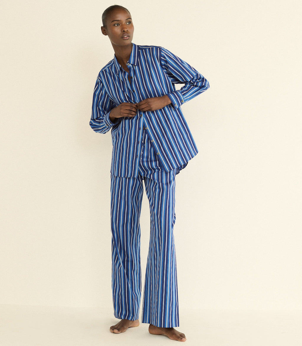 LAVONA DRAWSTRING PANT -- MARCEAU STRIPE