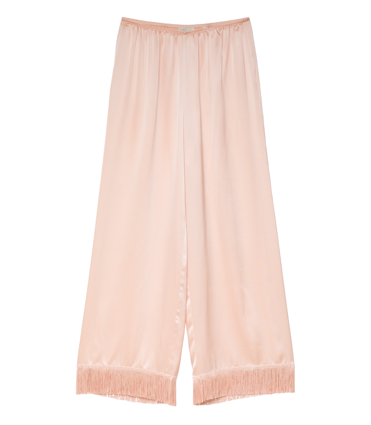 LAVON FRINGE PANT -- PEACH SORBET