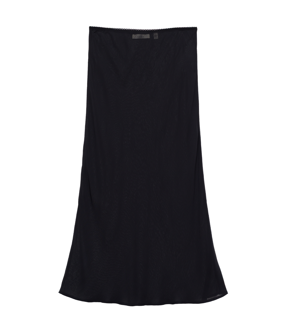 LONG SKIRT SLIP -- BLACK