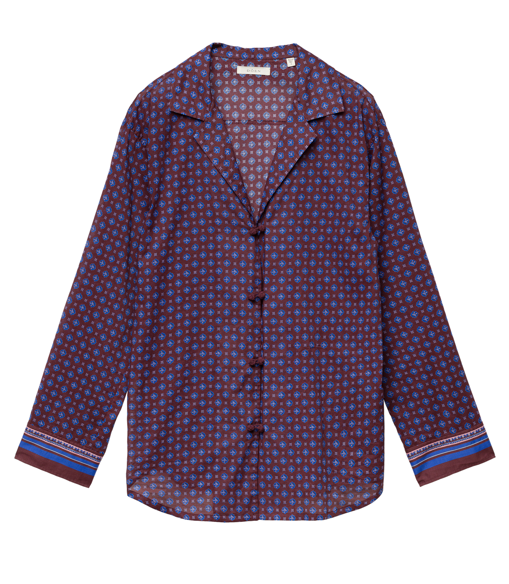 MAURISE TOP -- MENORCA FOULARD
