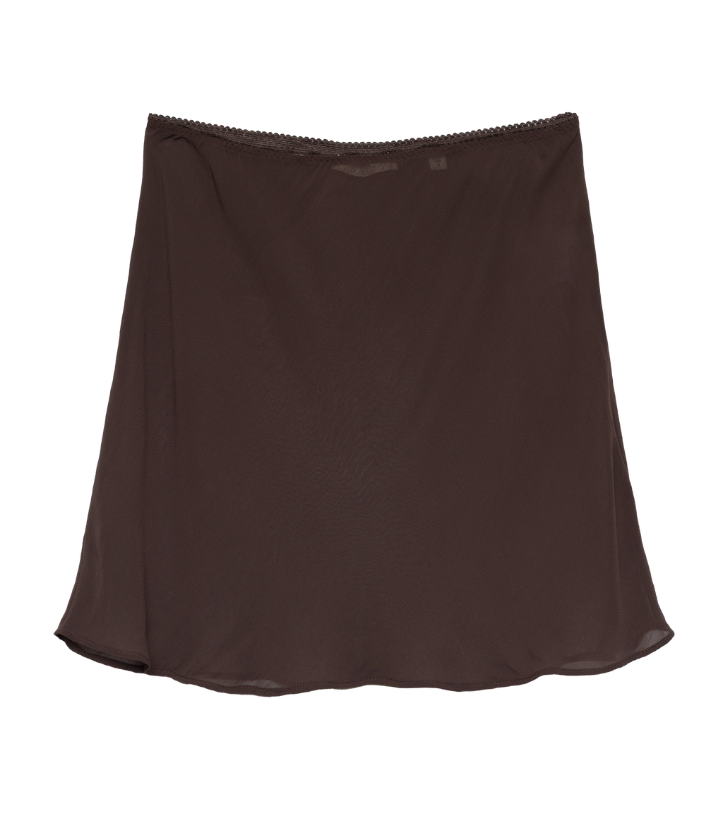 MINI SKIRT SLIP -- UMBER