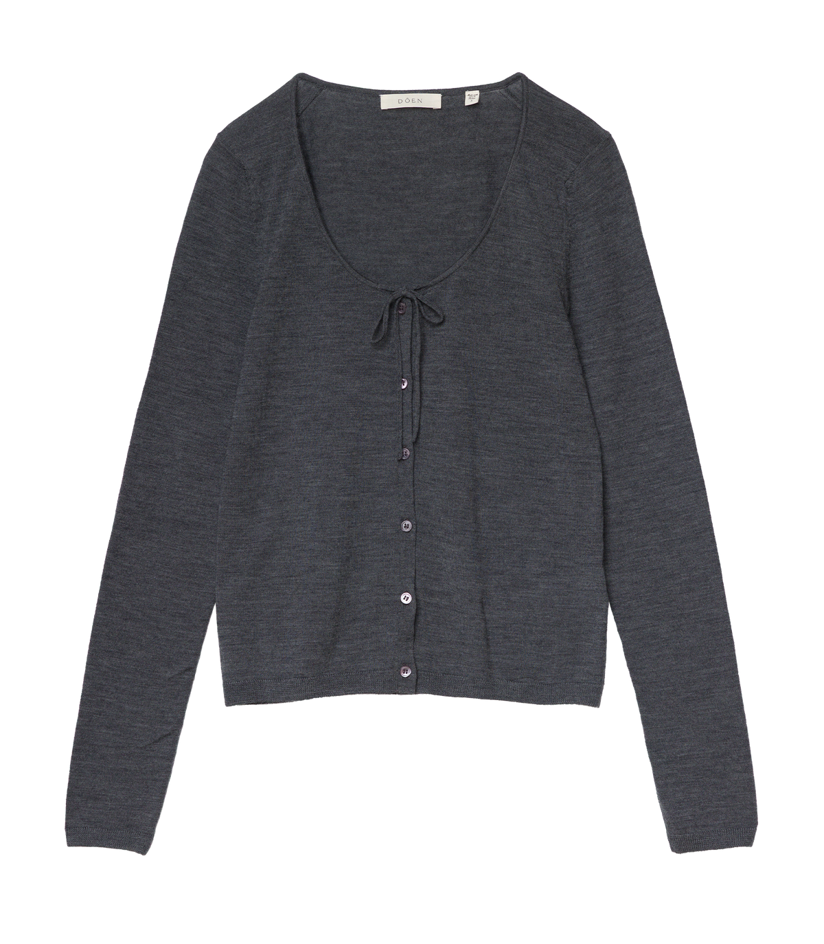 NAIDA CARDIGAN -- CHARCOAL GREY