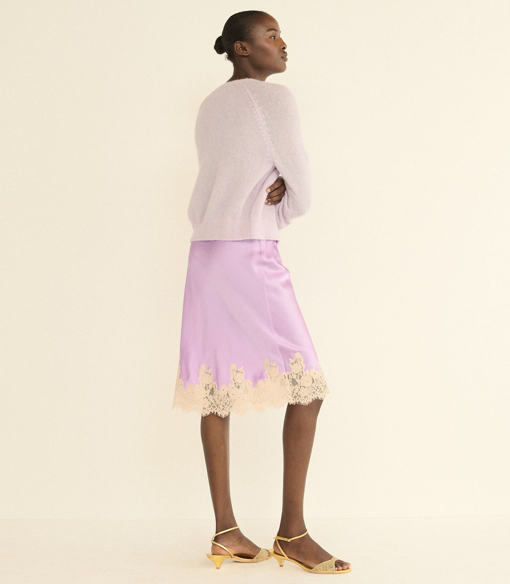 PETRA CARDIGAN -- VIOLET THISTLE