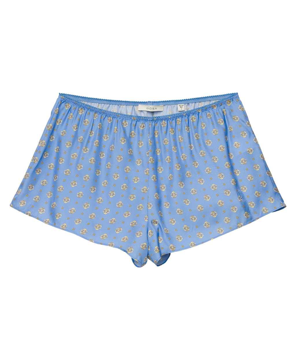 THELMA SHORT -- PERIWINKLE CADIZ FOULARD
