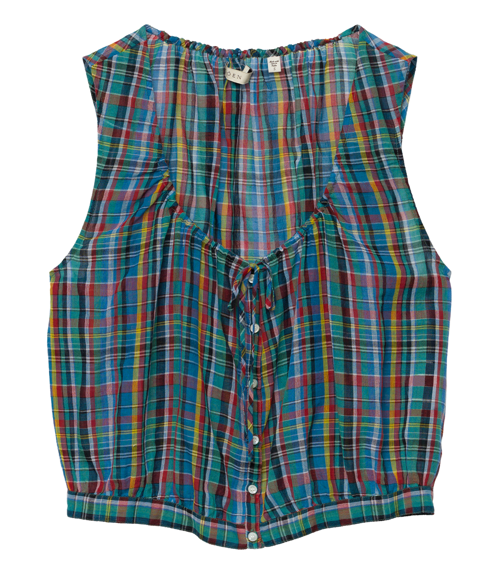 THEO TOP -- ALDERBROOK PLAID