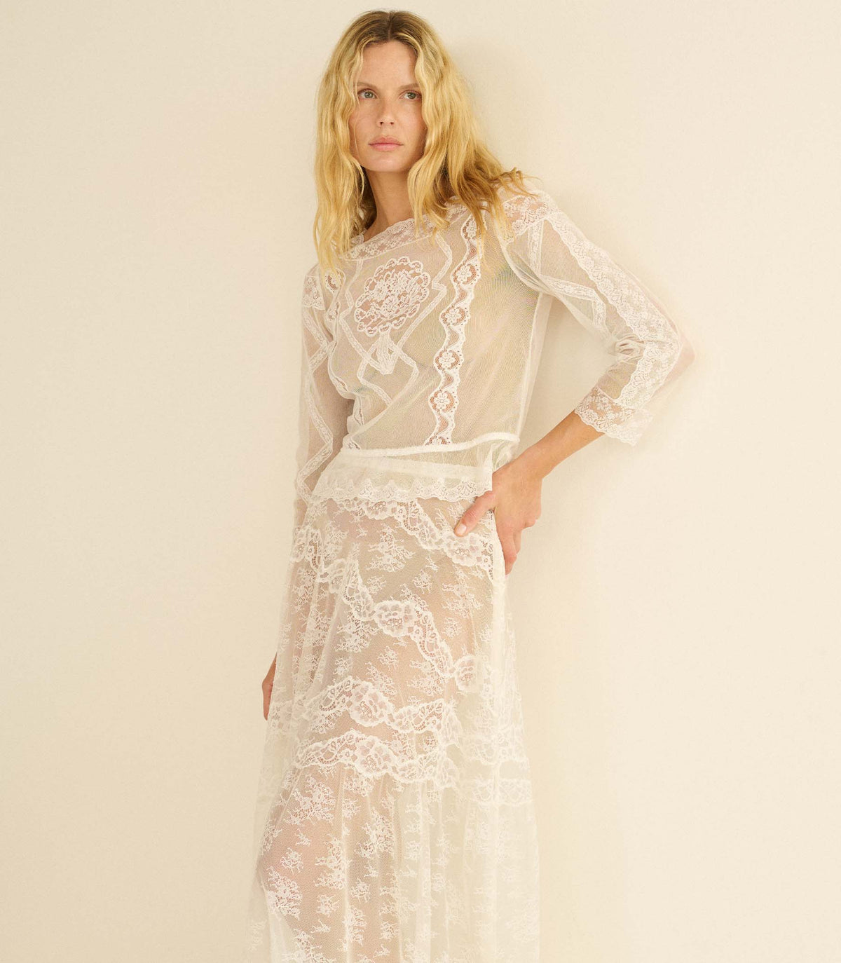 VICTORIANA SKIRT -- SALT