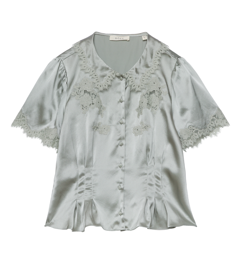 YVETTE TOP -- EUCALYPTUS