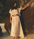ZINNIA SKIRT -- SALT